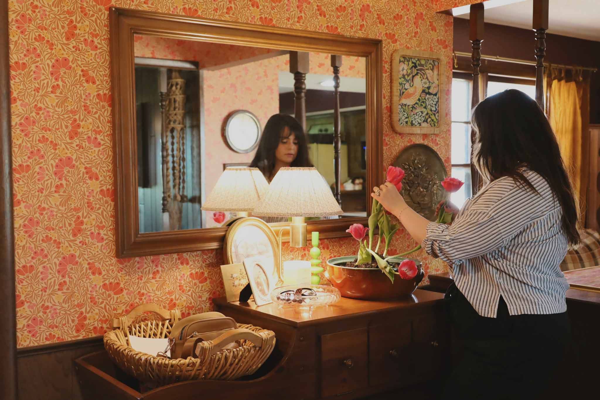 Sarah Stewart in her studio